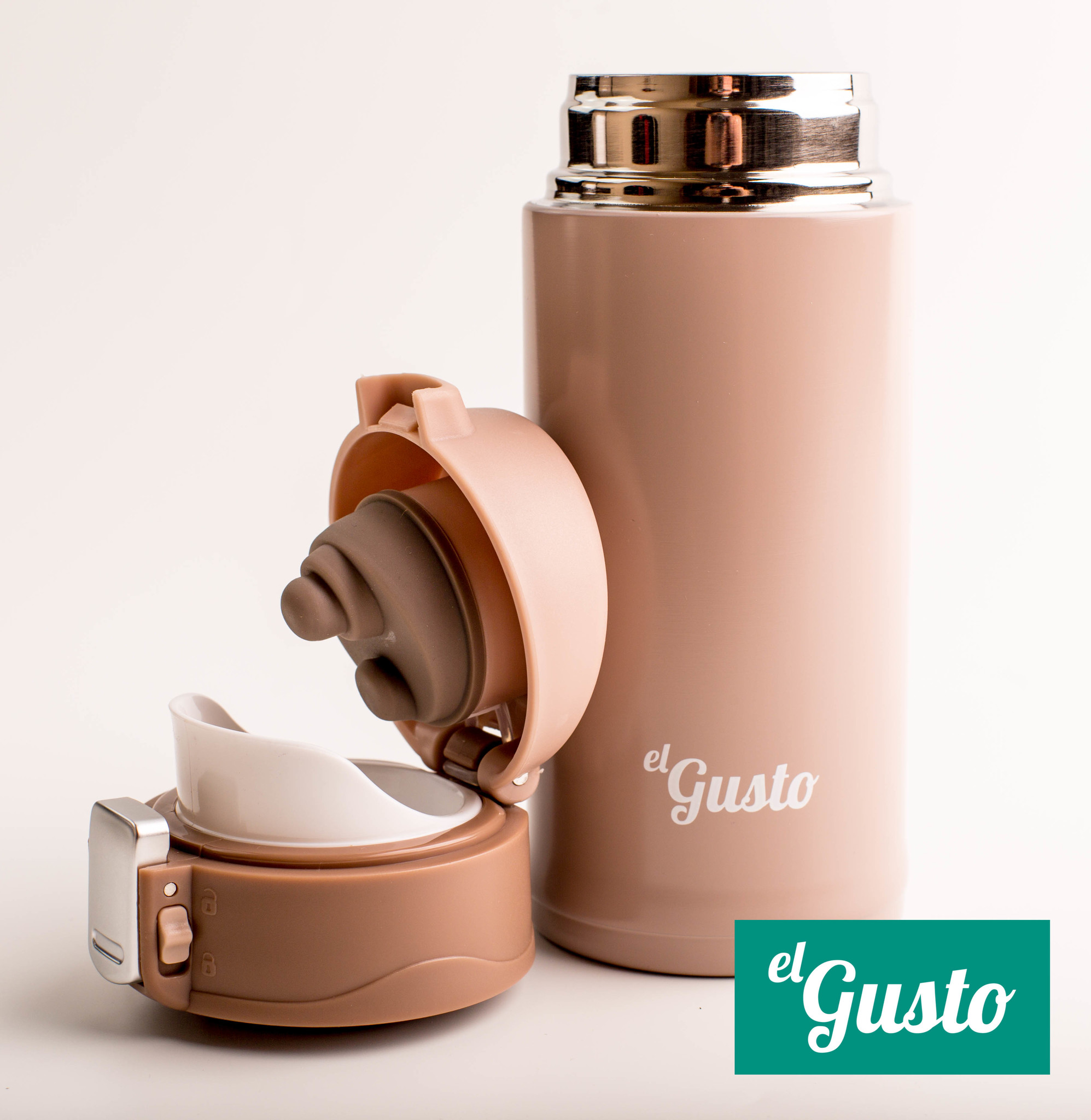 Термокружка Terra кофейная