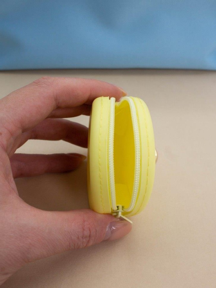 Брелок-кошелёк Simple round (yellow)