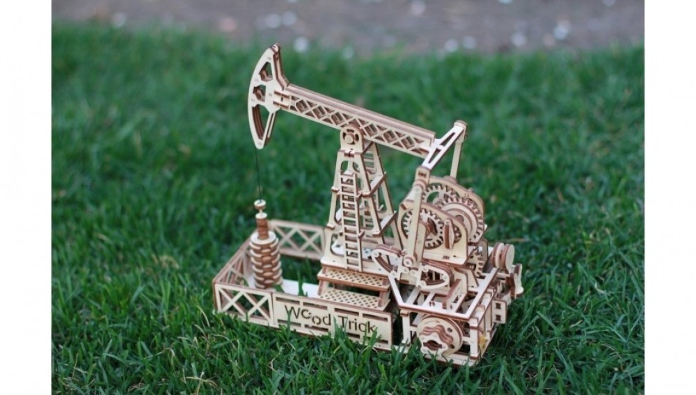 Механический 3D-пазл из дерева Wood Trick Нефтяная Вышка