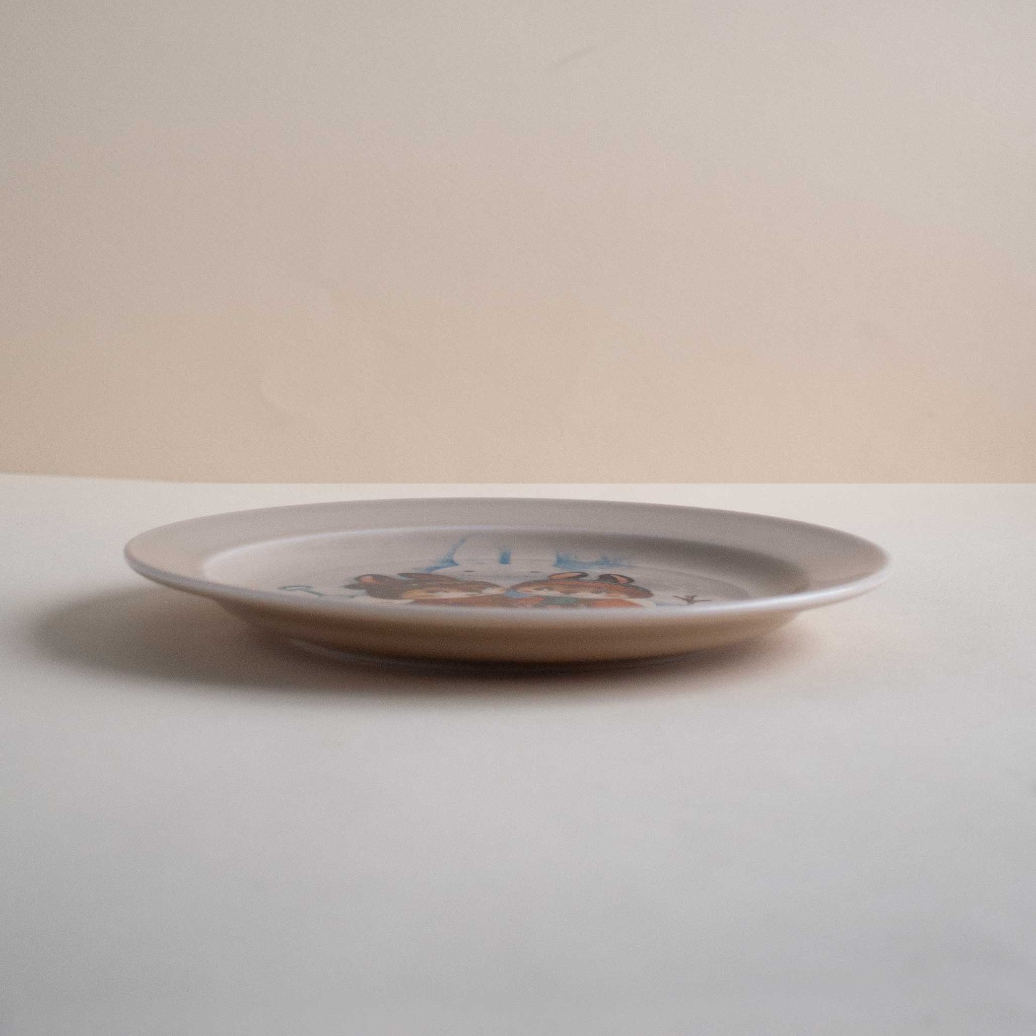 Тарелка Зайки у снеговика, 24 см.