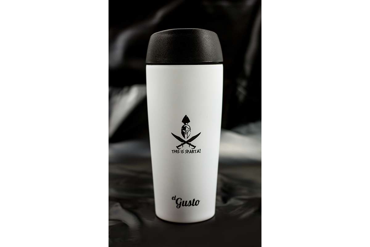 Термокружка Grano This is sparta белая