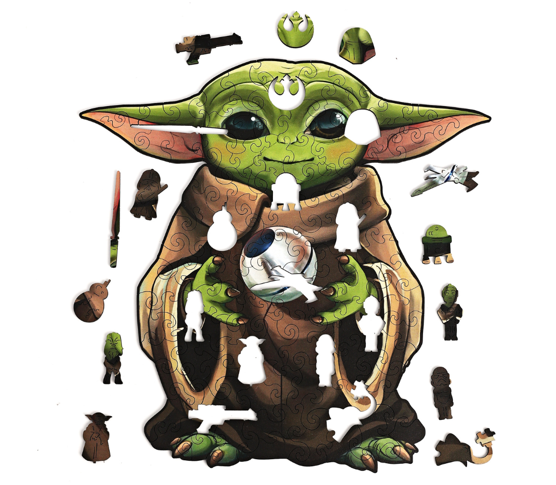 Деревянный пазл Малыш Йода