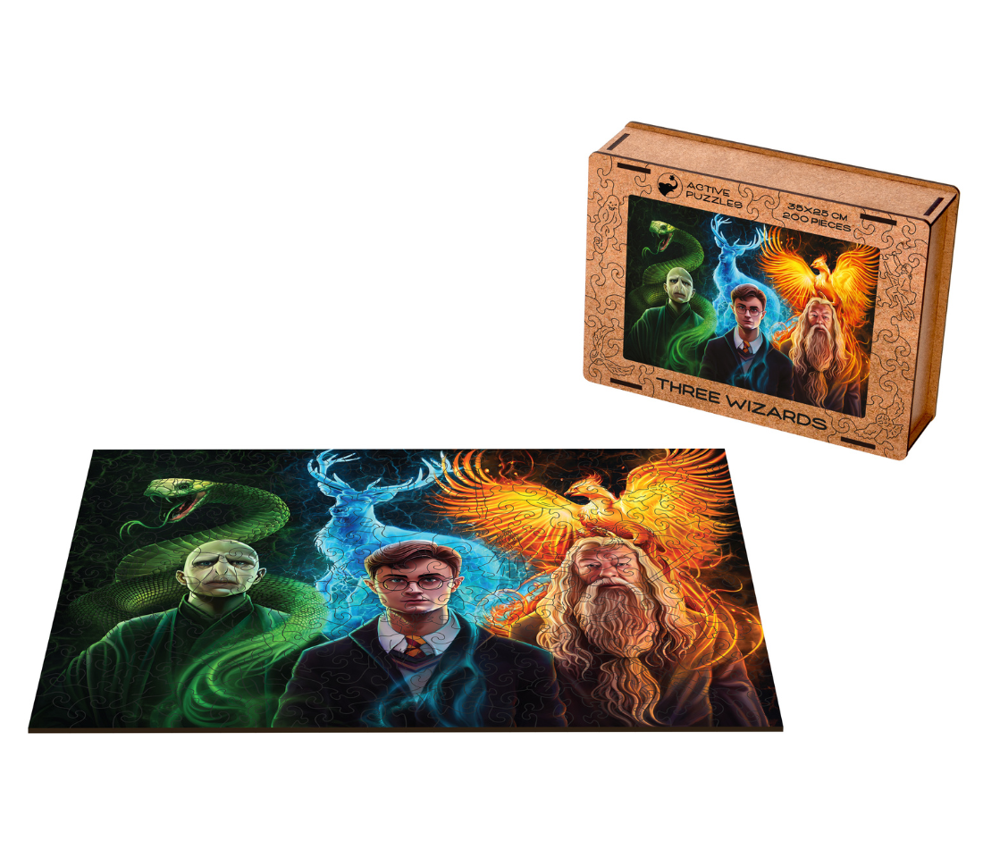 Деревянный пазл Гарри Поттер. Три Волшебника