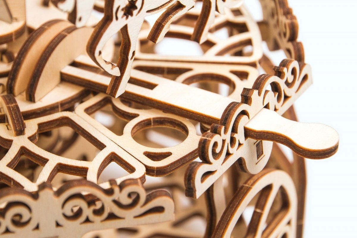 Механический 3D-пазл из дерева Wood Trick Карусель