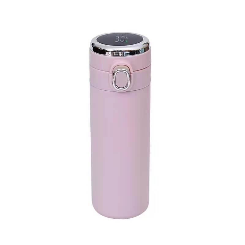 Термос с датчиком температуры Сlassic style (pink), 420 мл