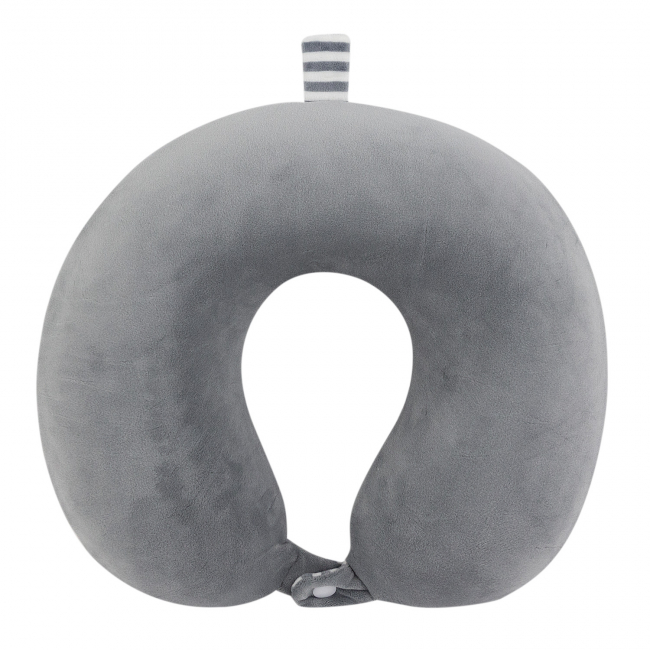 Подушка для путешествий Полосочки (серая)