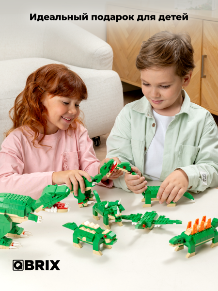 Конструктор Qbrix Kids Эра динозавров