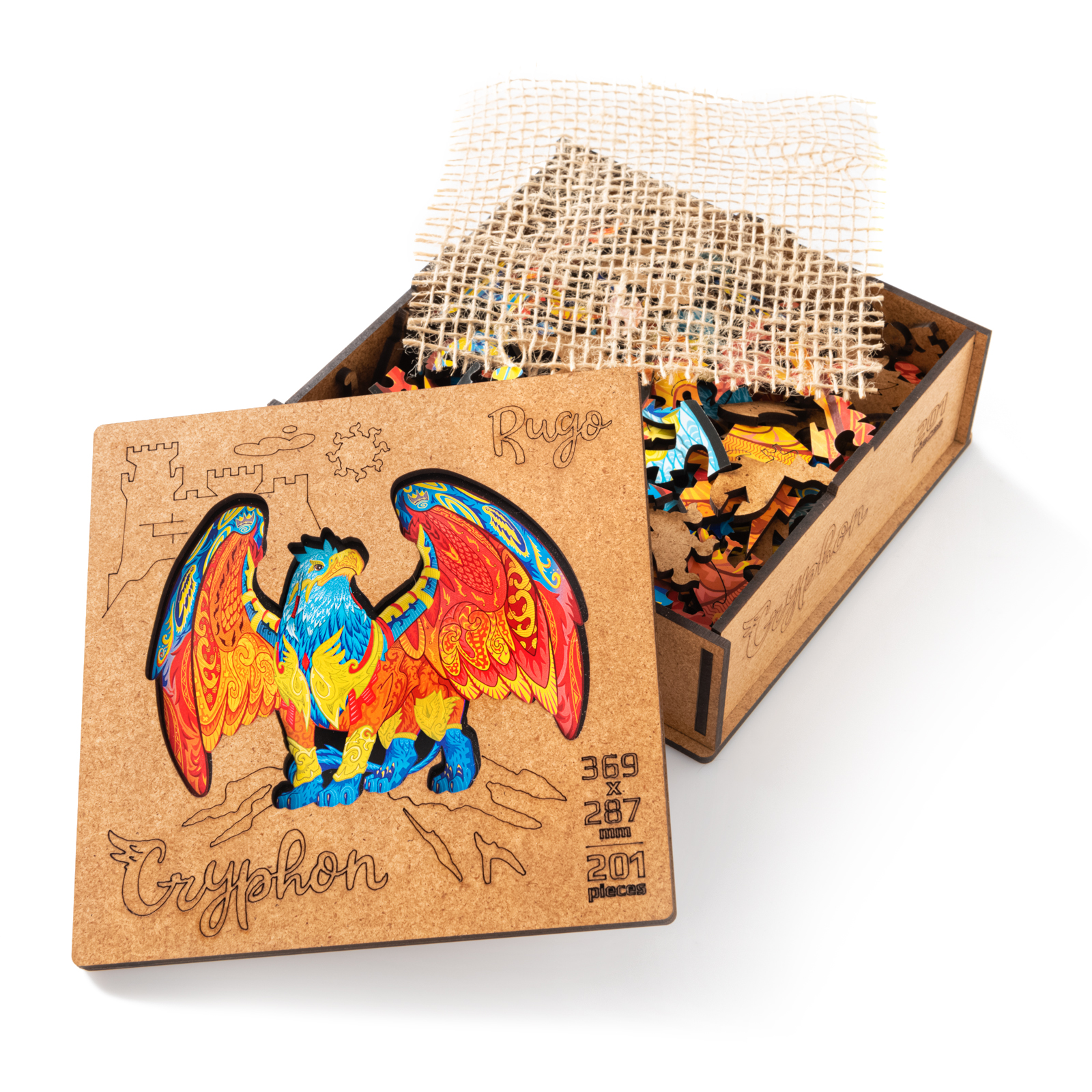 Деревянный пазл Грифон L