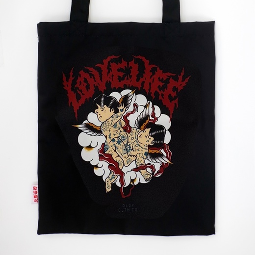 Сумка-шопер Oldy (черный, Ангелы LoveLife)