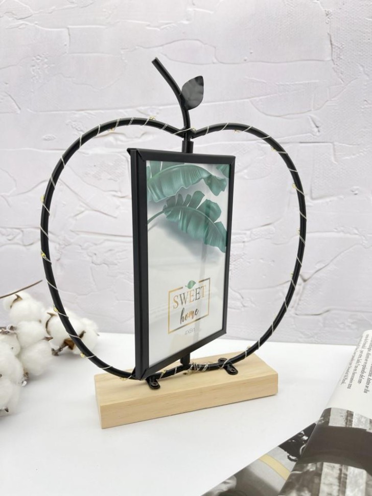 Фоторамка со светодиодами Apple (black)