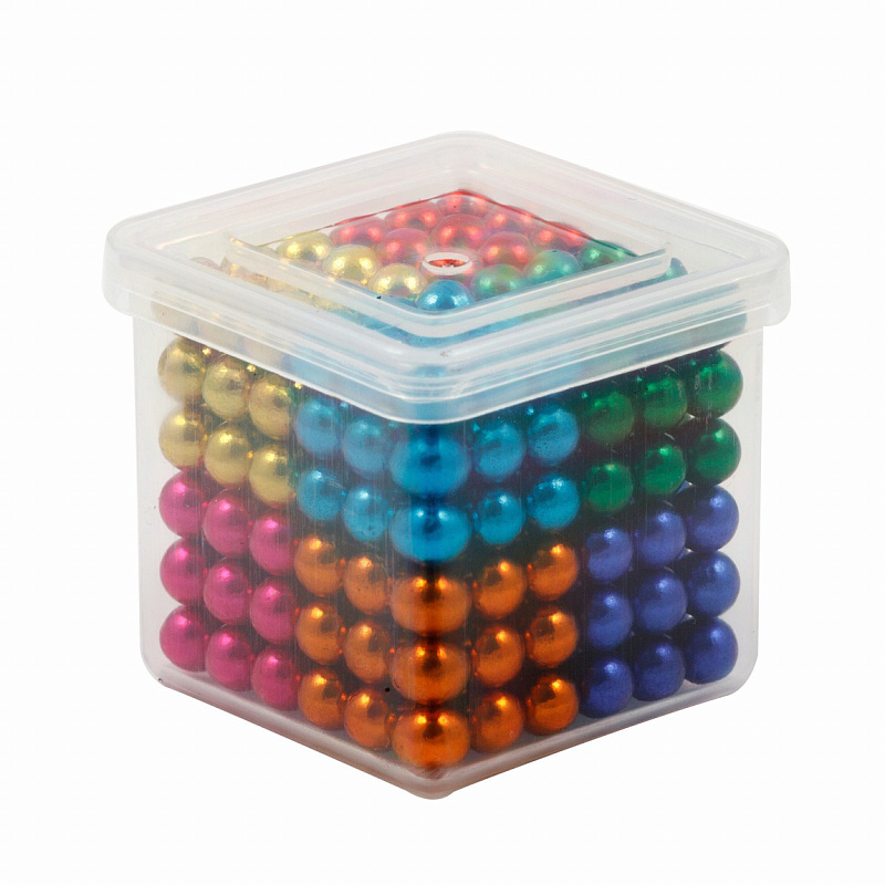 Куб из магнитных шариков 5 мм, 8 цветов, 216 элементов