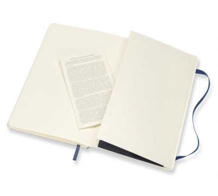 Записная книжка Classic Soft (нелинованная) Large синий