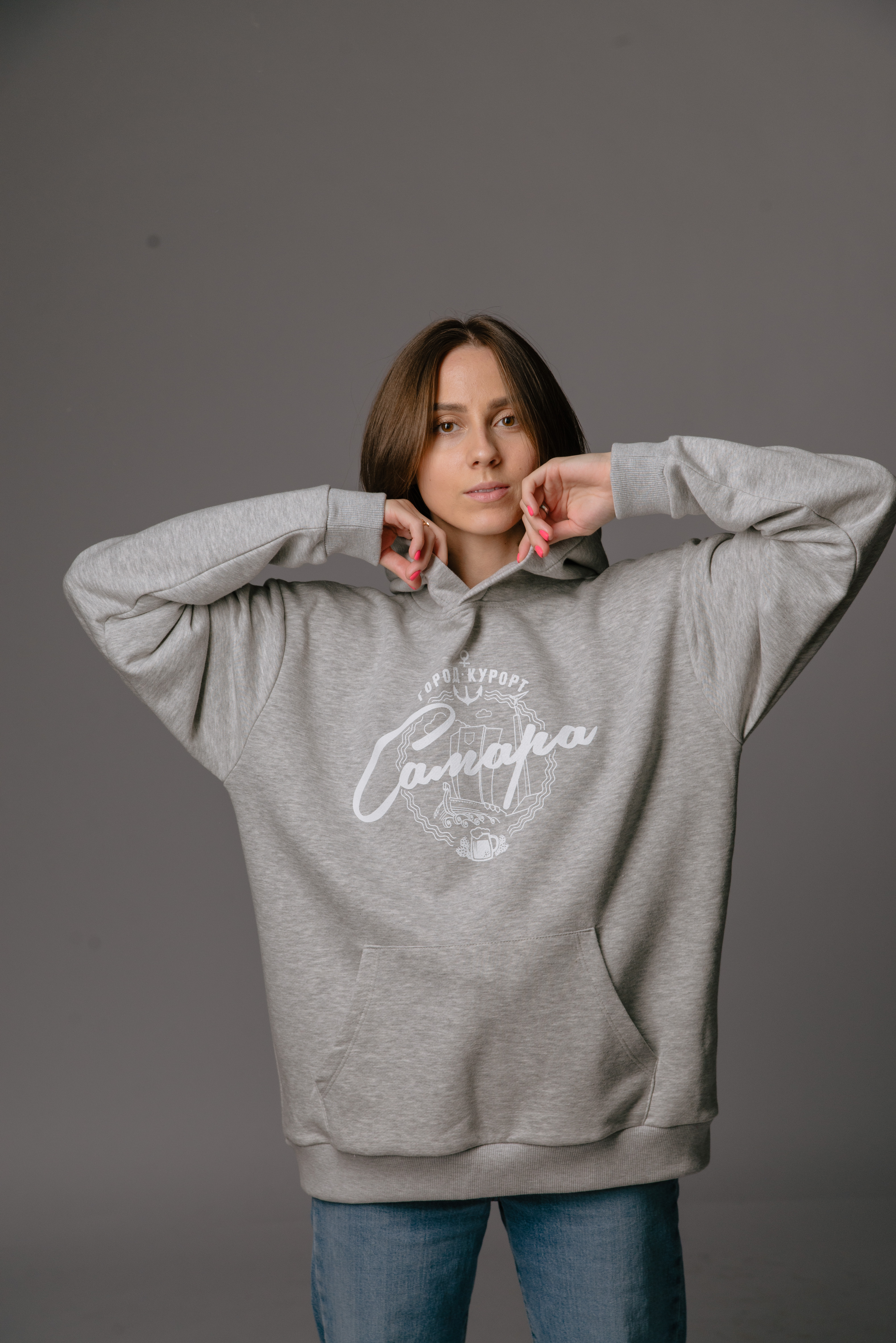 Худи Самара - город-курорт (серая)