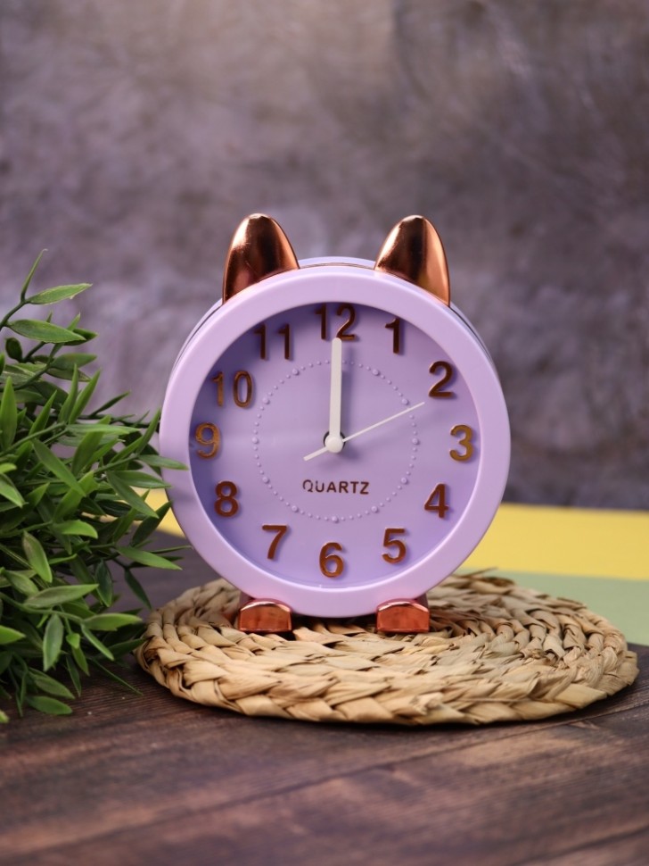 Часы-будильник Golden awakening Kitty (purple)