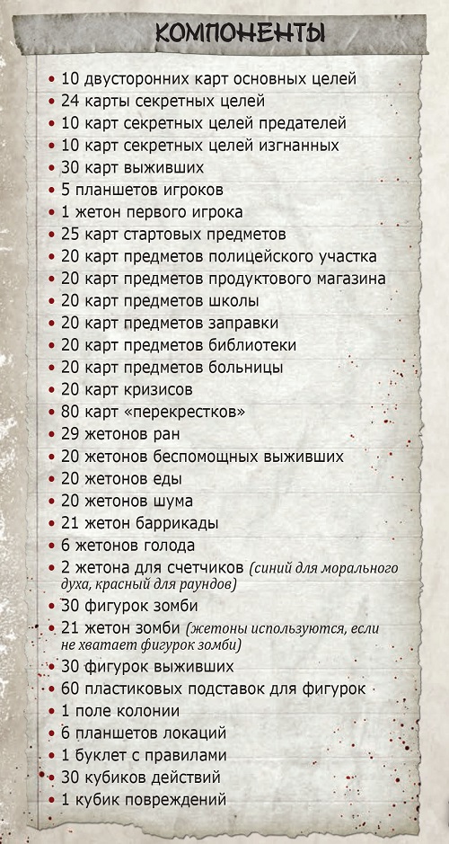 Настольная игра Мертвый сезон. Перекрестки