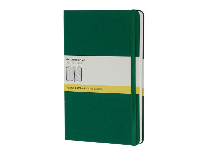 Записная книжка Classic (в клетку) Large зеленый
