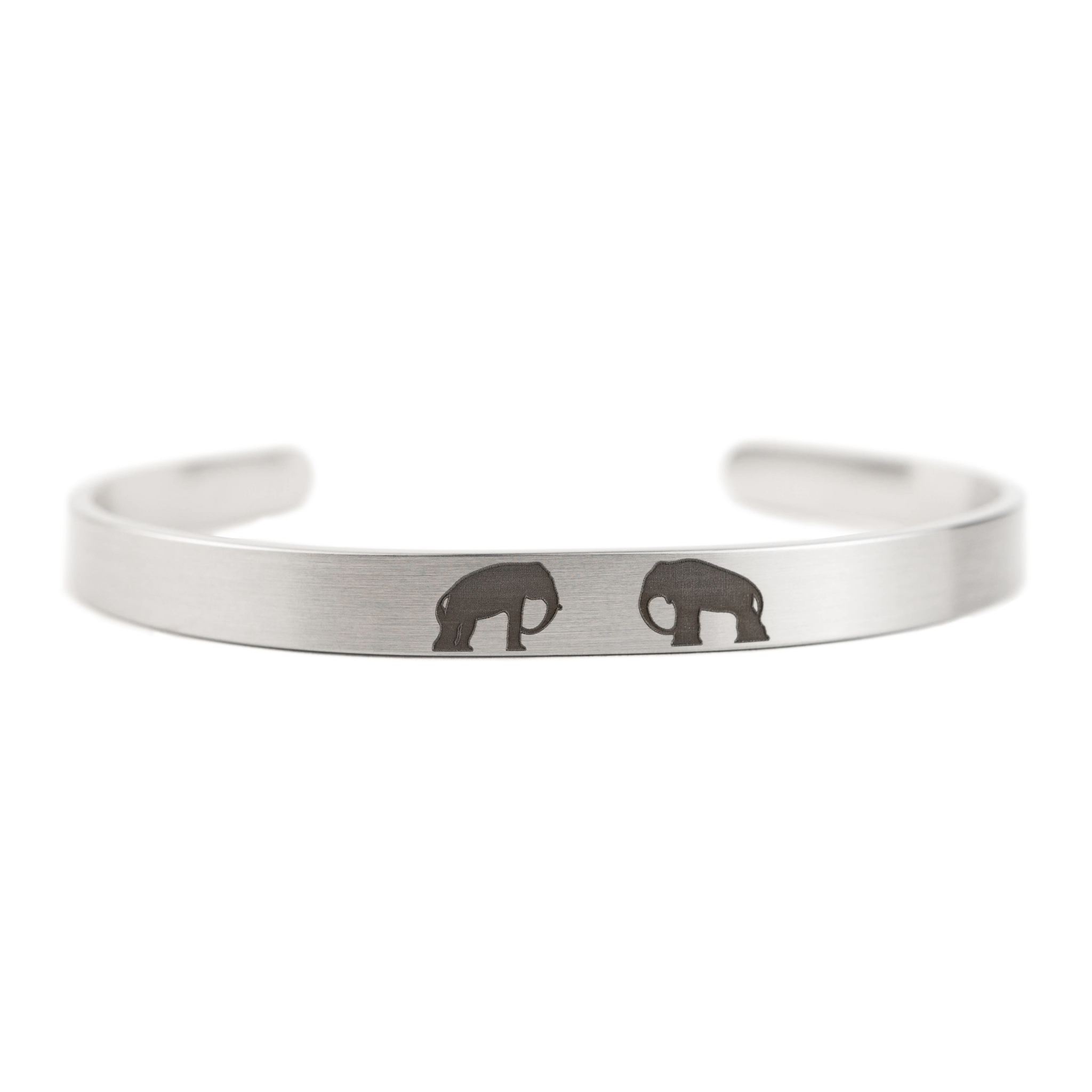 Браслет стальной Слоны