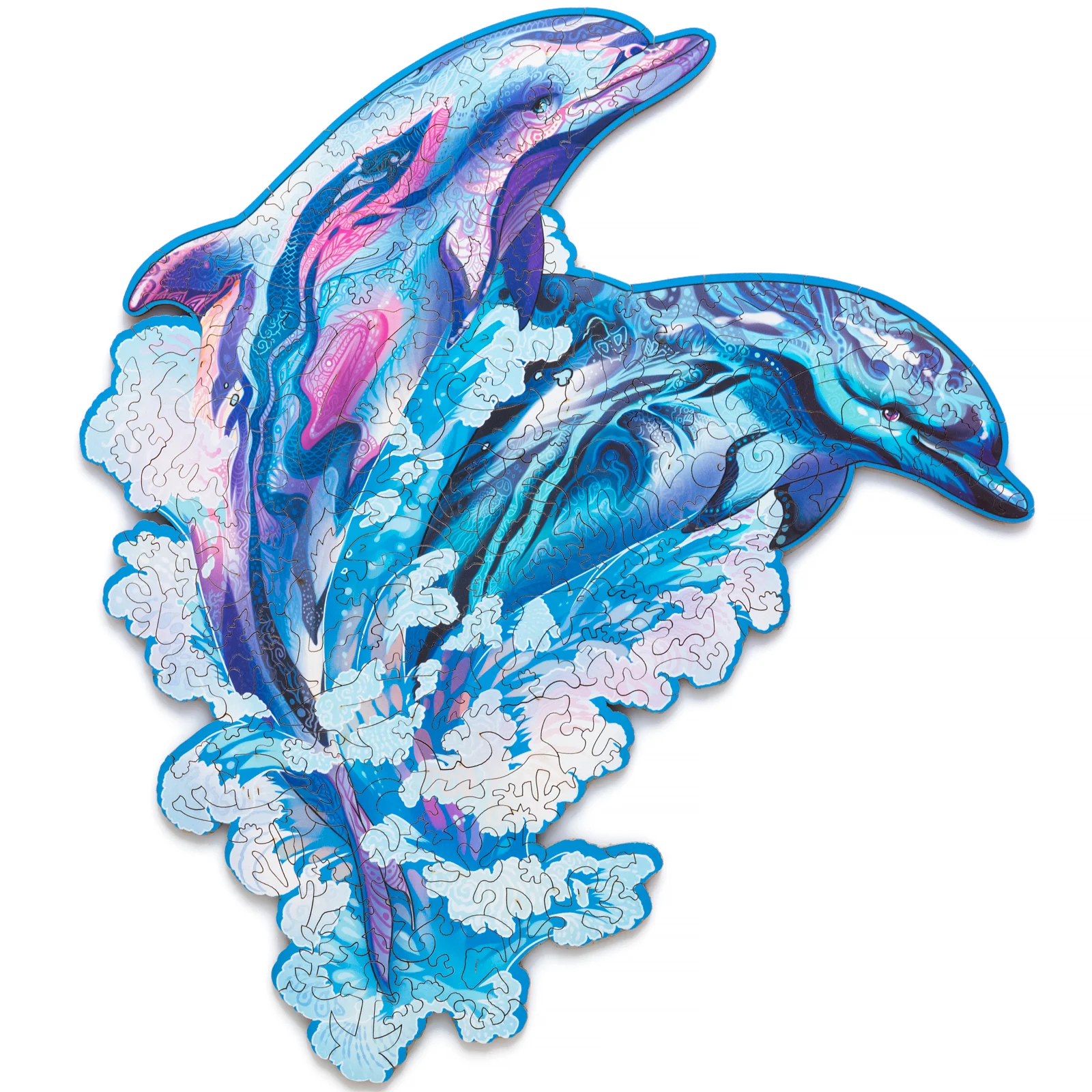 Деревянный пазл Дельфины L