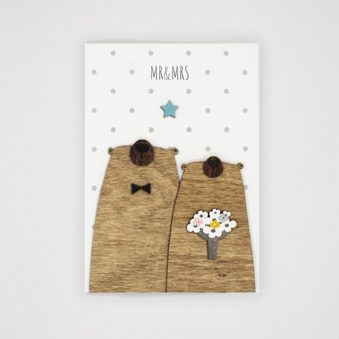 Открытка MR&MRS
