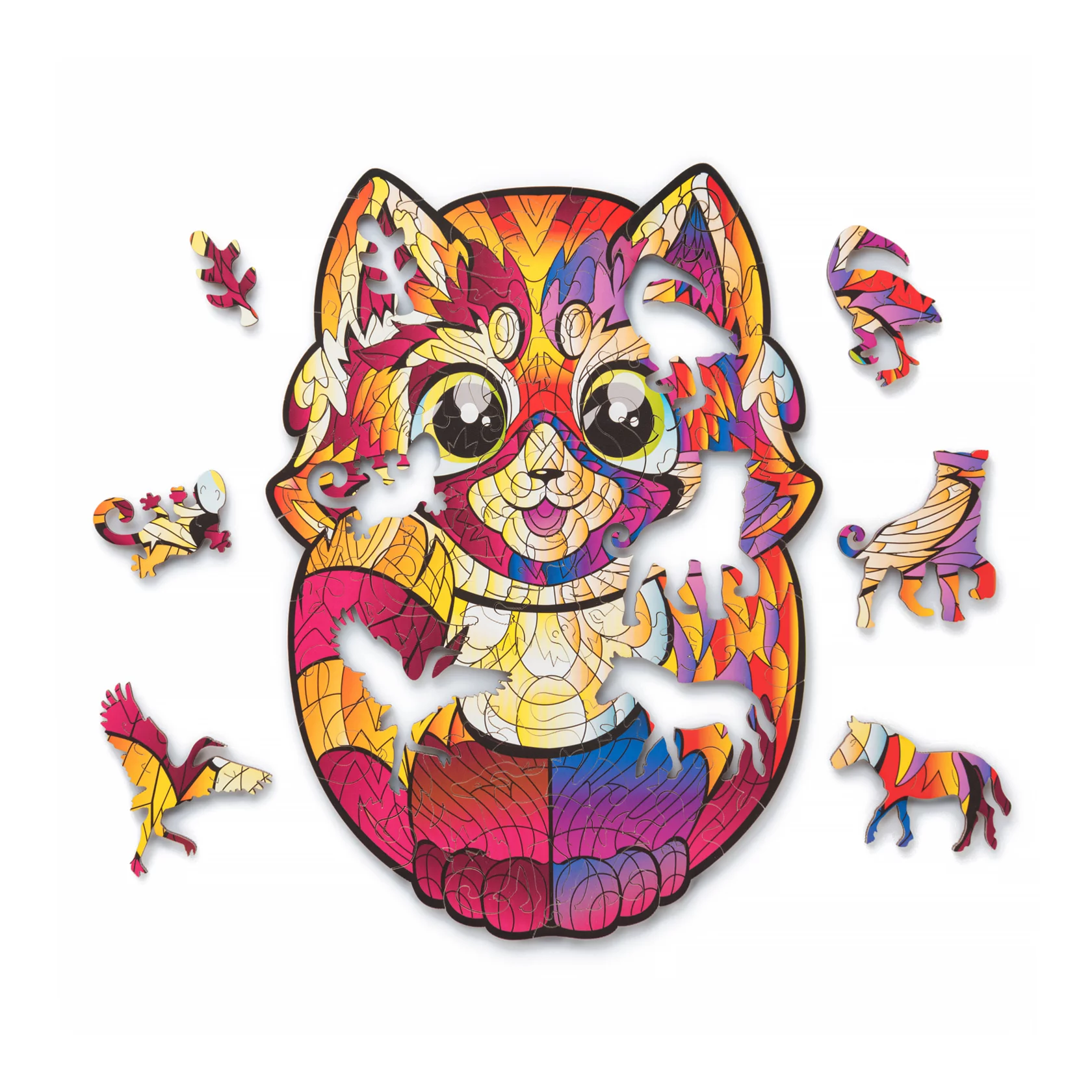 Деревянный пазл Красная Панда Т