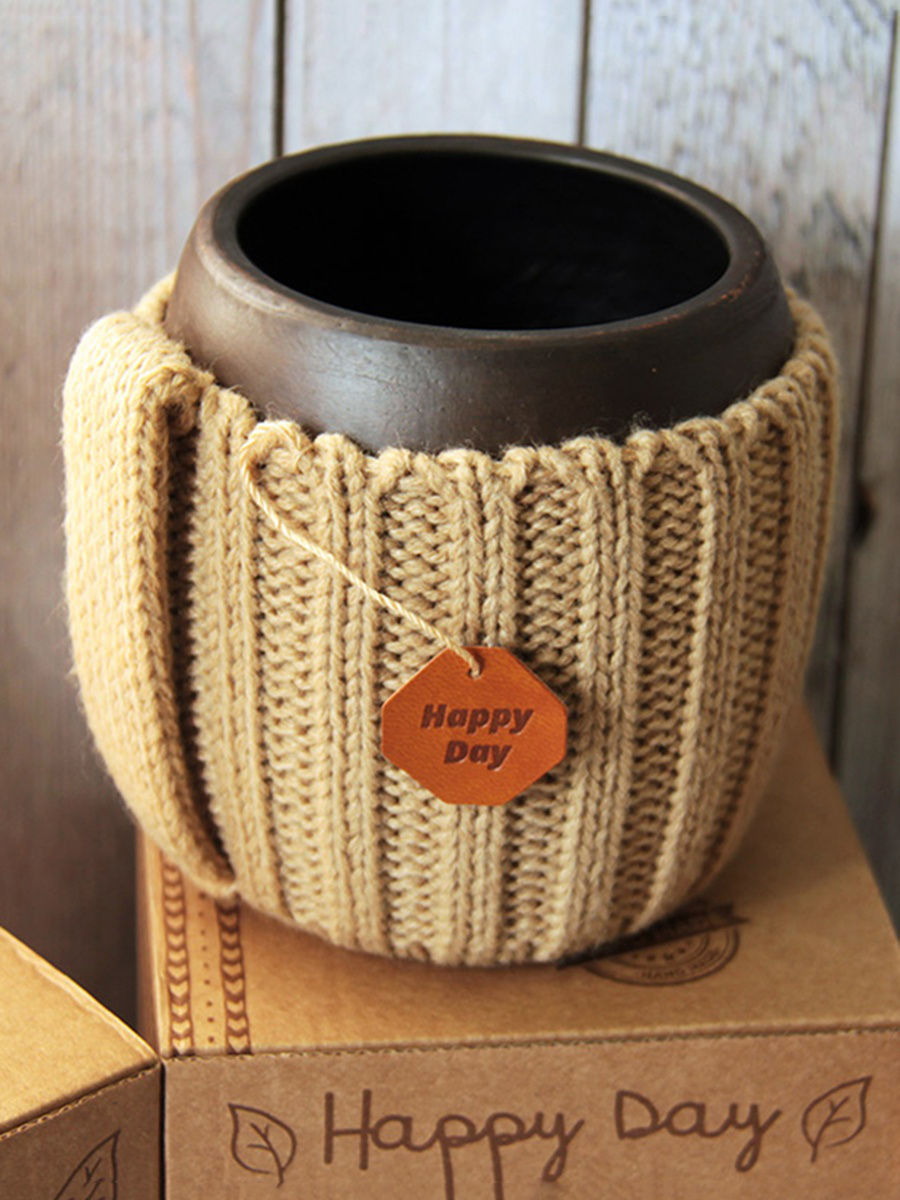 Вязаная кружка Капучино