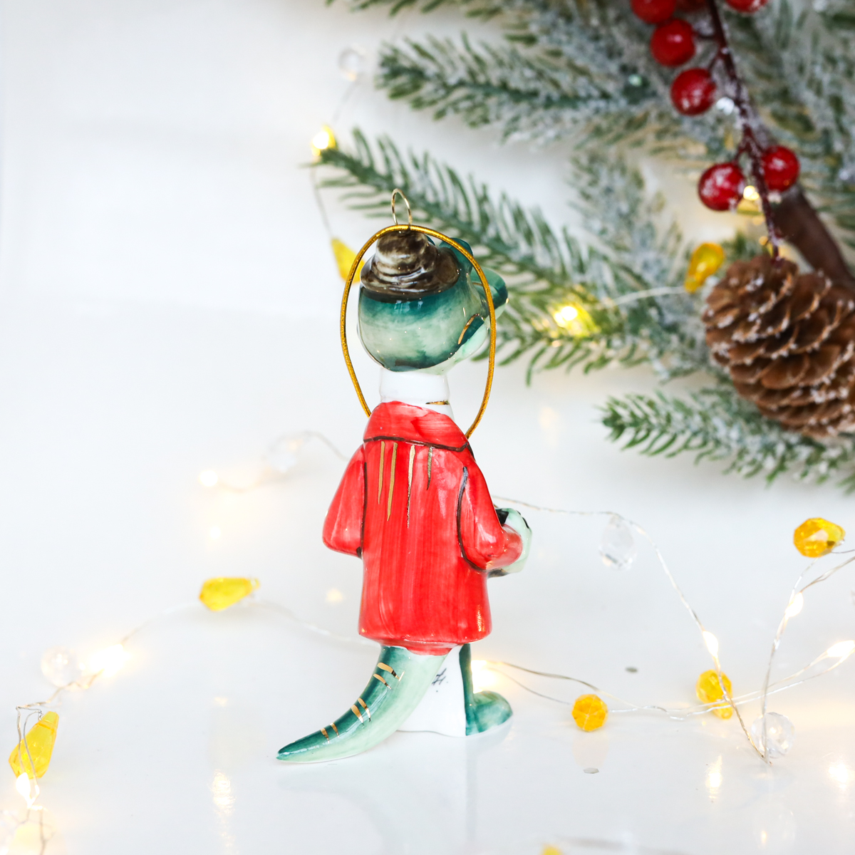 Елочная игрушка Крокодил Гена