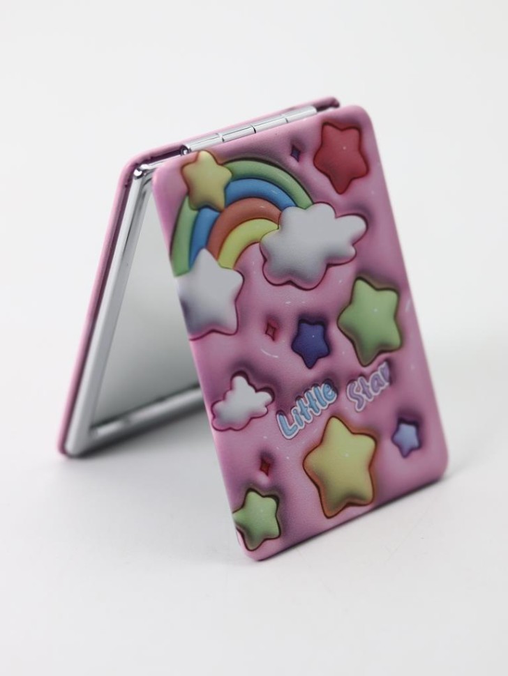 Зеркало Cartoon rainbow (pink)