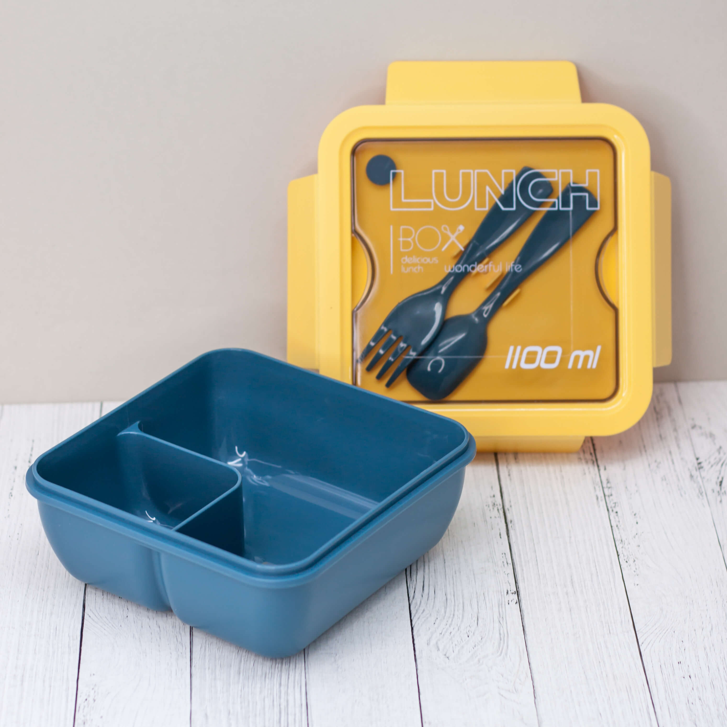 Ланчбокс Square (yellow-blue)