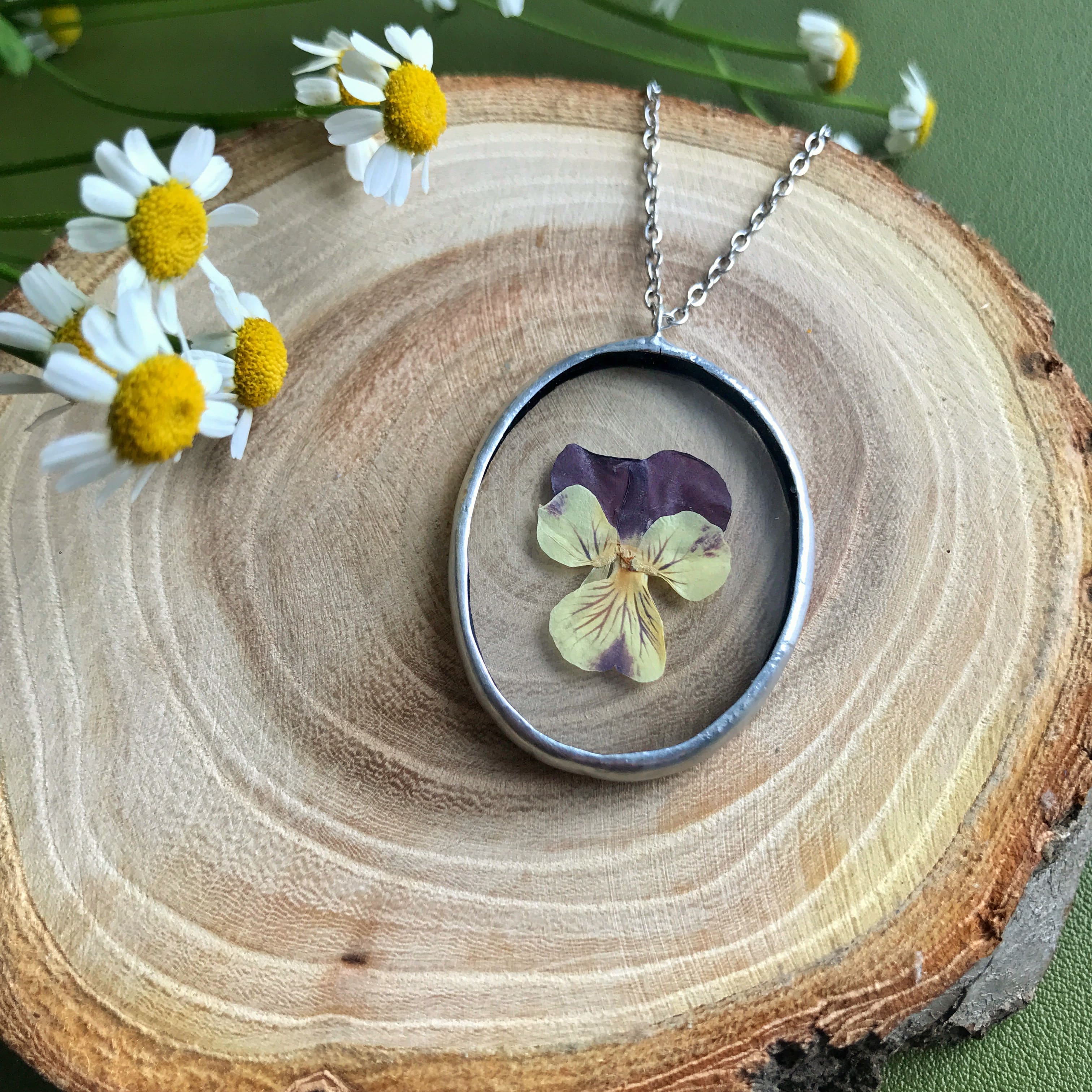 Кулон Memory mini Фиалка