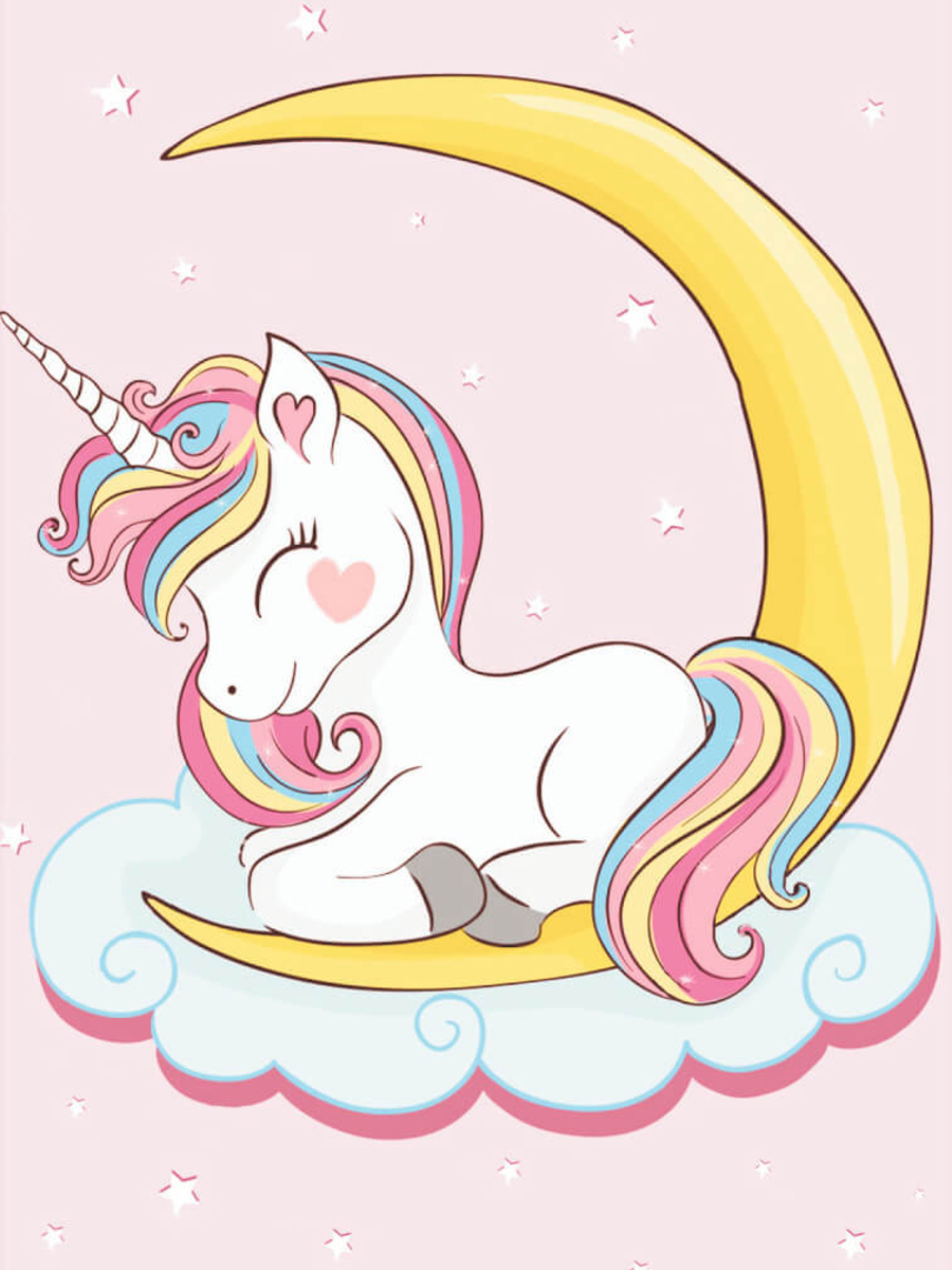 Алмазная мозаика Сказочный единорог 20х30 см