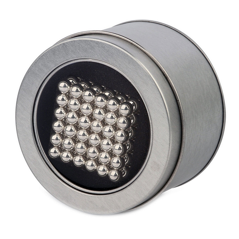 Куб из магнитных шариков 6 мм, жемчужный, 216 элементов