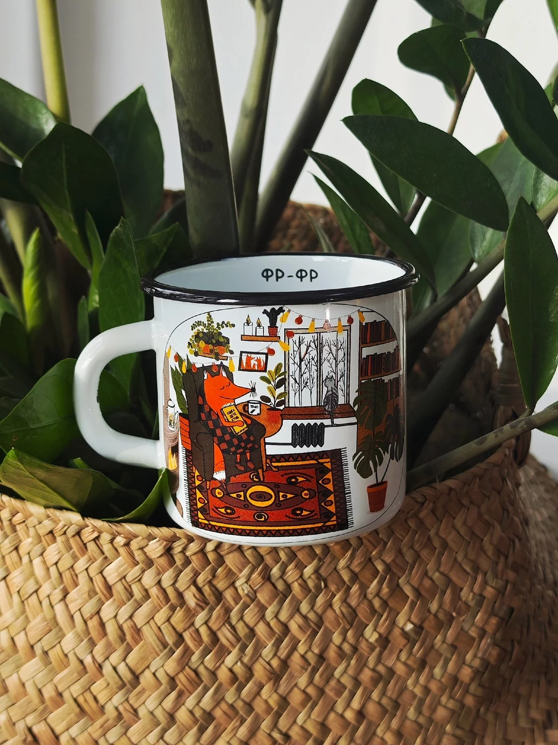Эмалированная кружка Лисья нора (без оплетки)