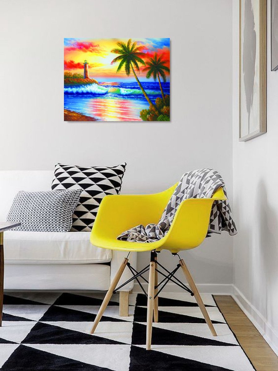 Алмазная мозаика Закат 40х50 см