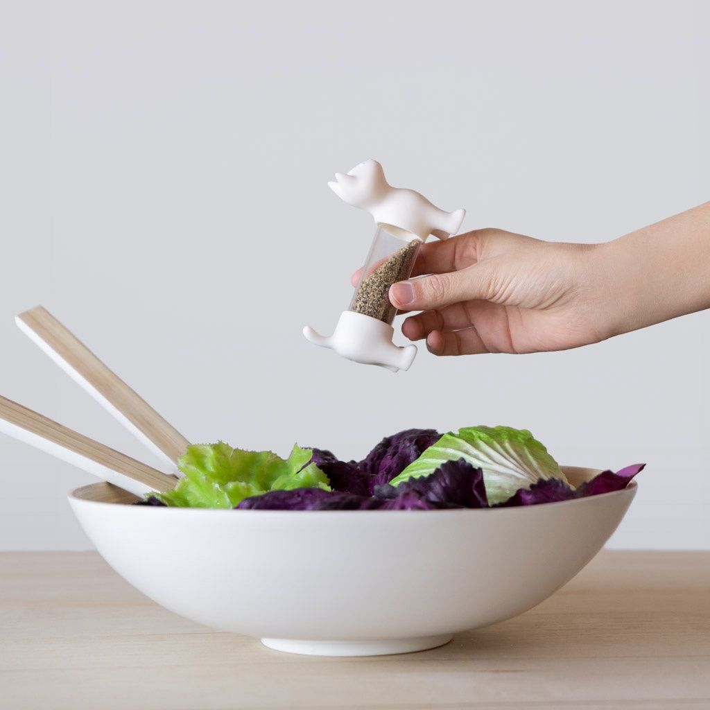 Емкость для соли, перца или зубочисток Cat белый