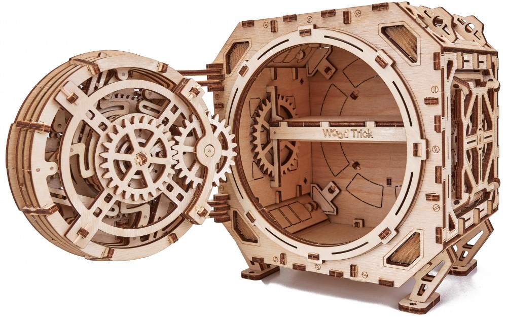 Механическая сборная модель Wood Trick Механический Сейф