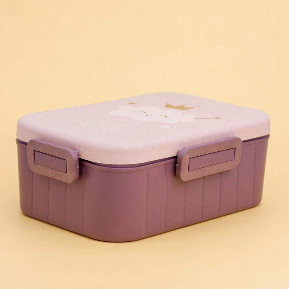 Ланчбокс Cute princess (square pink)