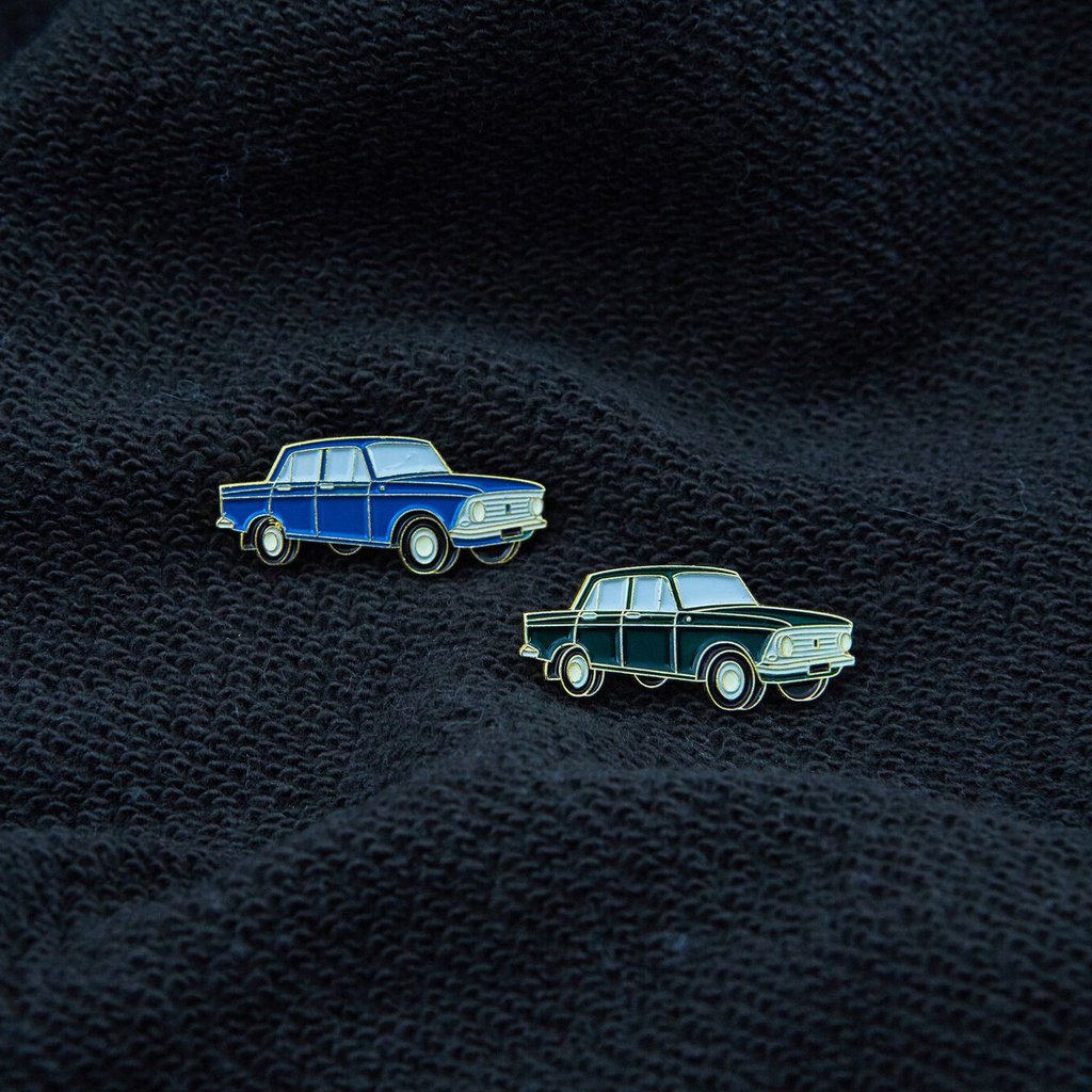 Значок PinPinPin Москвич (синий)