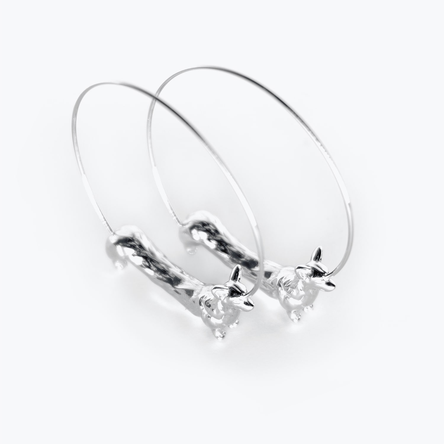 Серьги Сладкие коржики цвета серебра