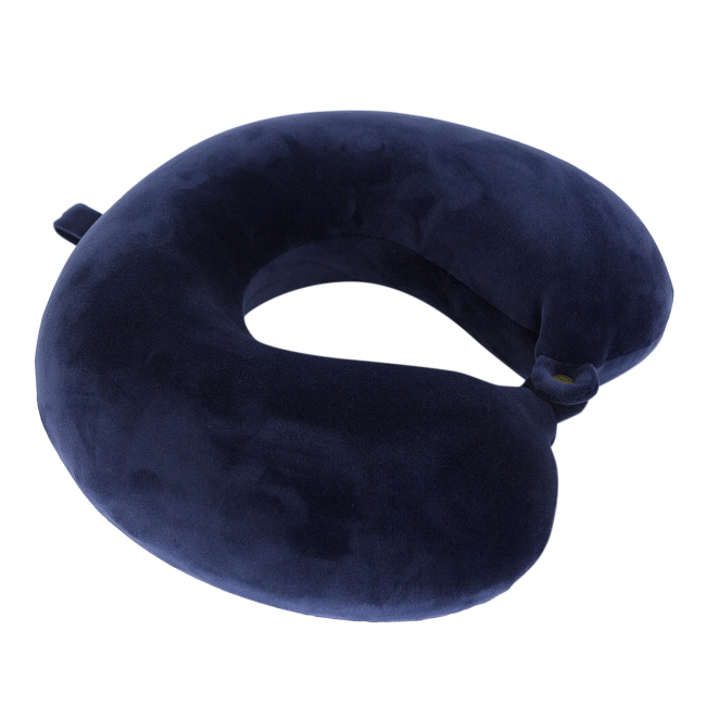 Подушка для путешествий Однотонная (синяя)