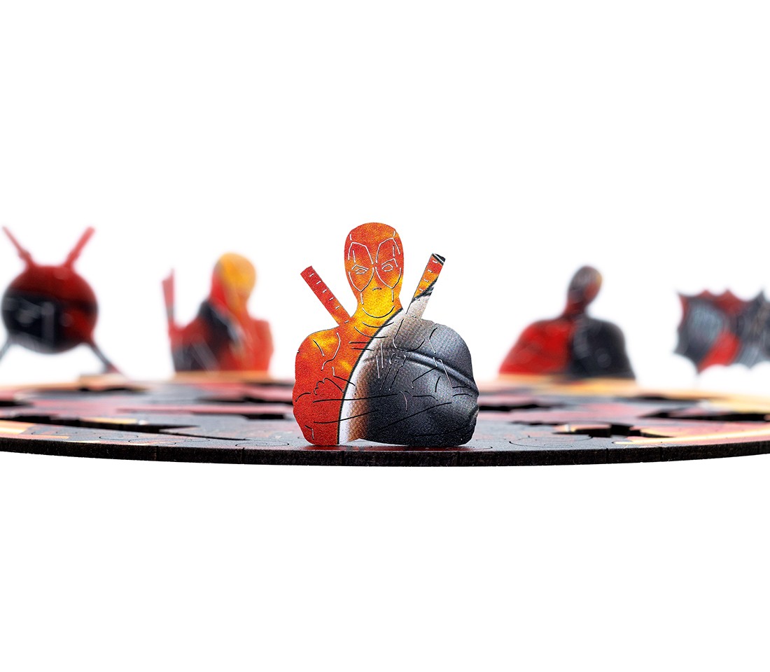 Деревянный пазл Дэдпул