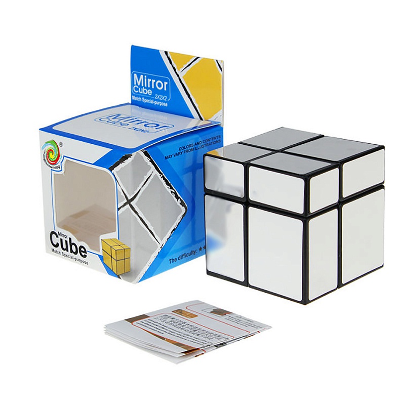 Зеркальный Кубик 2х2 Серебряный