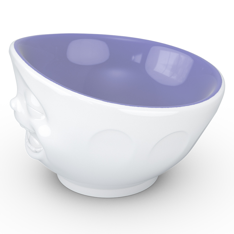 Чаша Tassen Laughing (белая-лавандовая) 500 мл