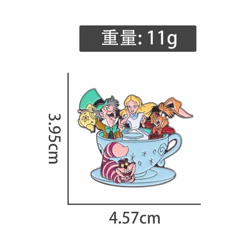 Пин металлический Pinchi В стране чудес