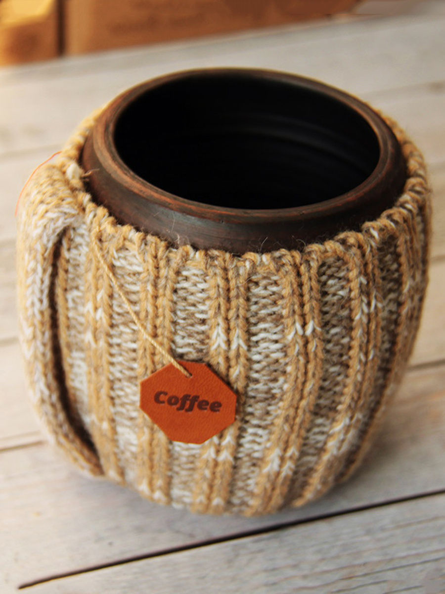 Вязаная кружка Латте