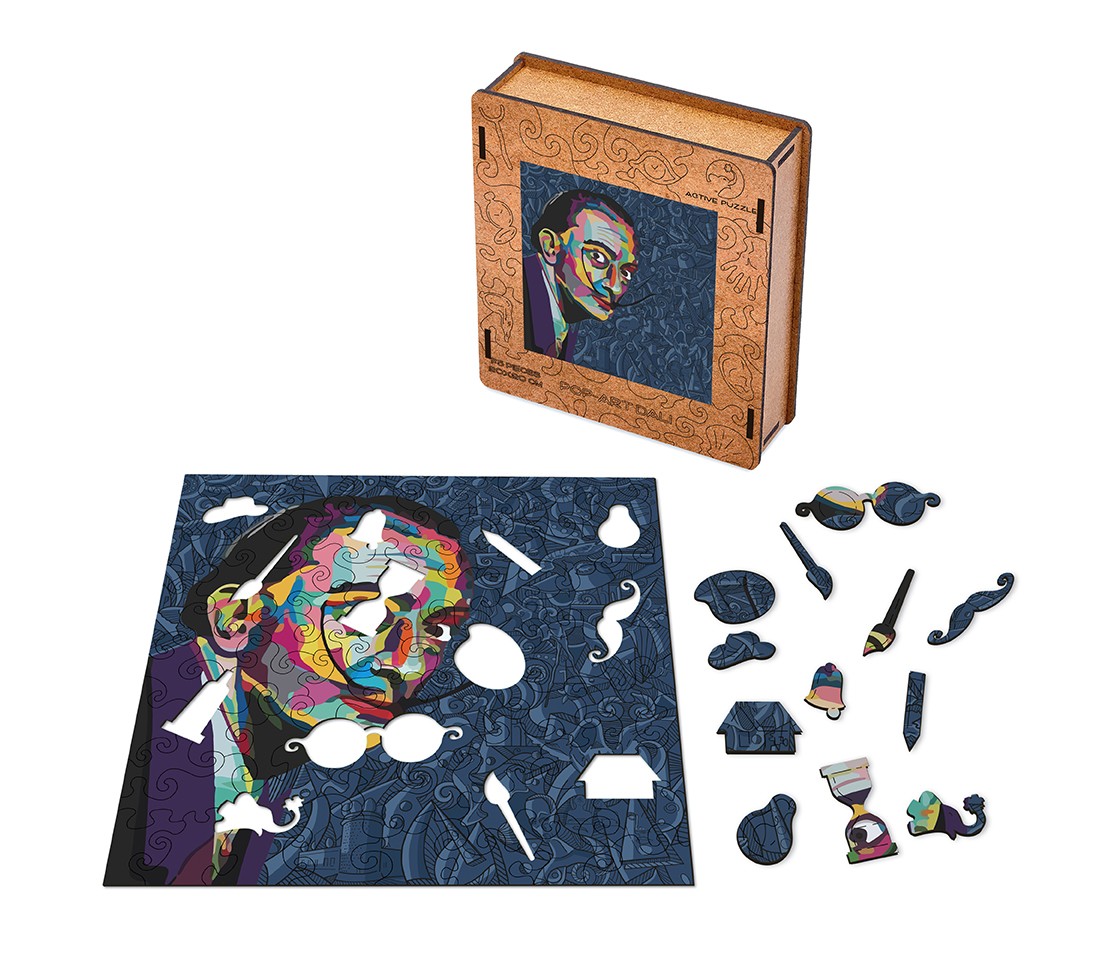 Деревянный пазл Поп-Арт Дали