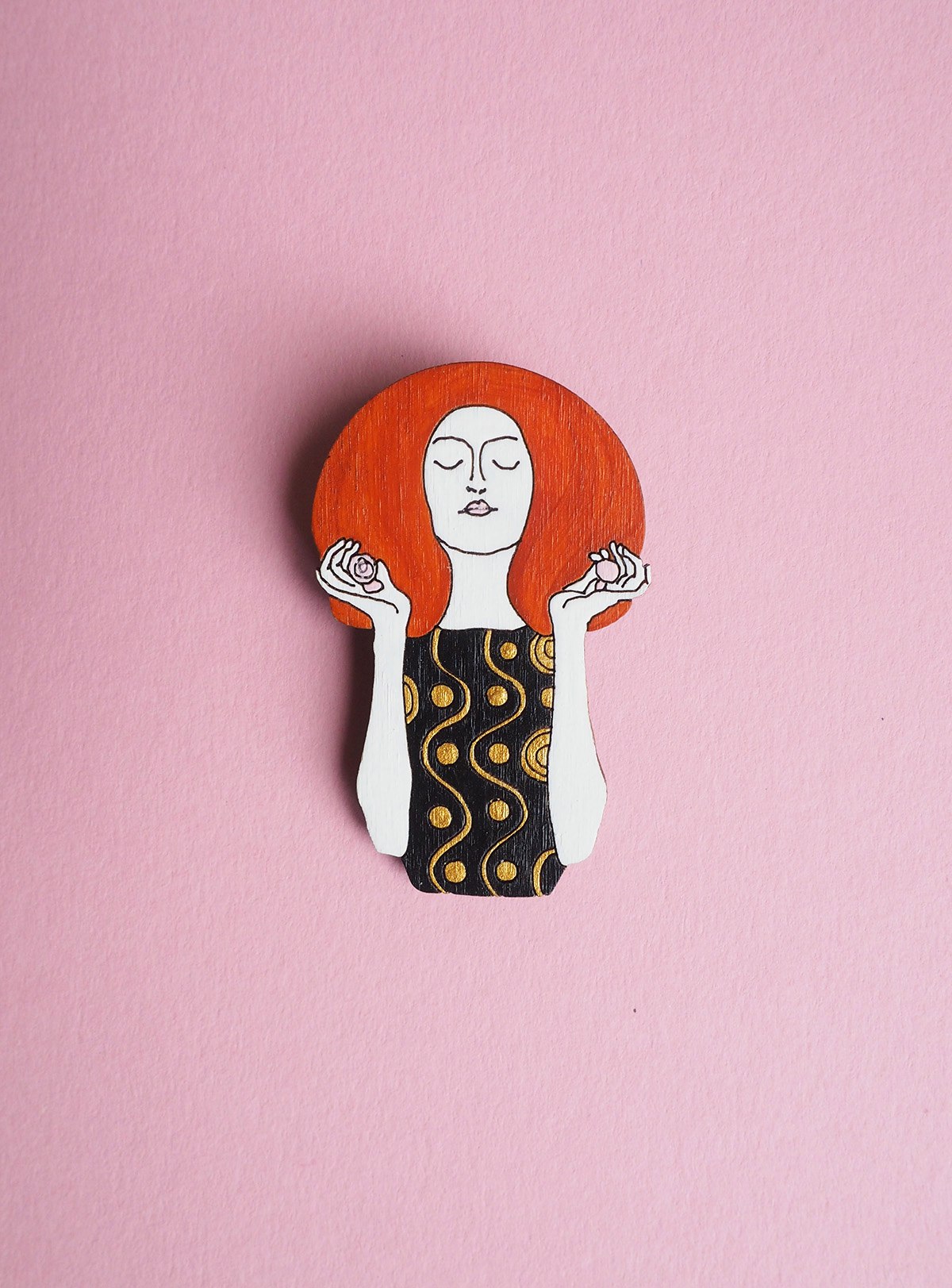 Брошь Ода Климт