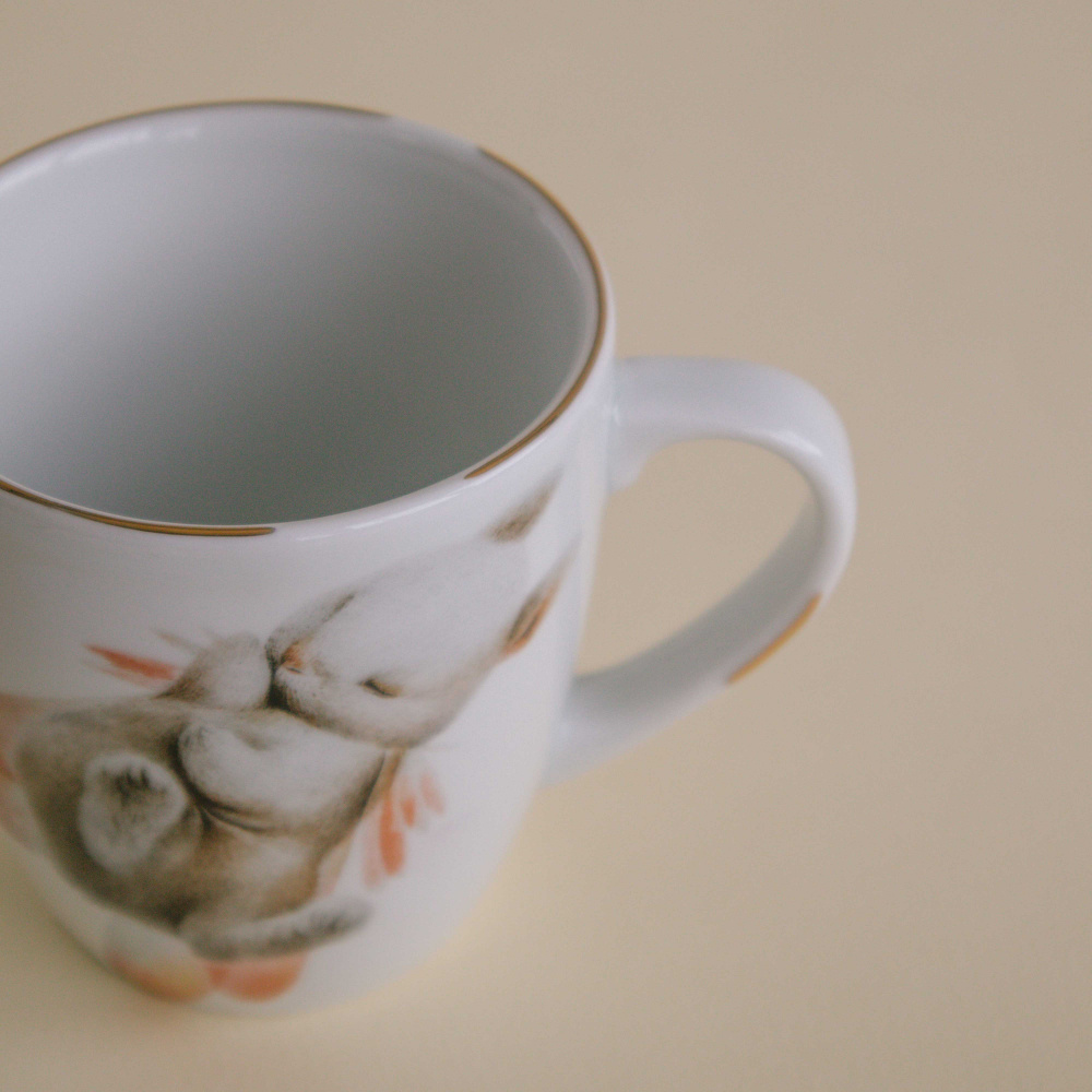 Кружка Летящий крольчонок, 270 мл.