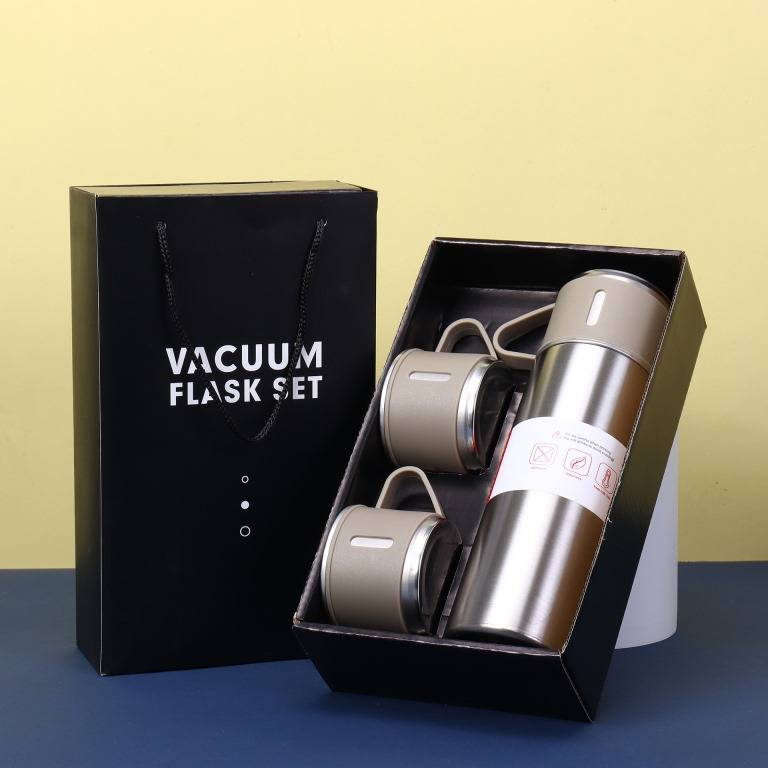 Набор из термоса и 2 чашек Classic (silver), 500 мл.