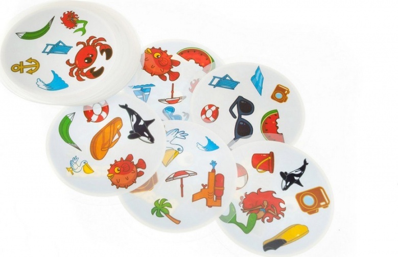 Настольная игра Доббль. Пляж