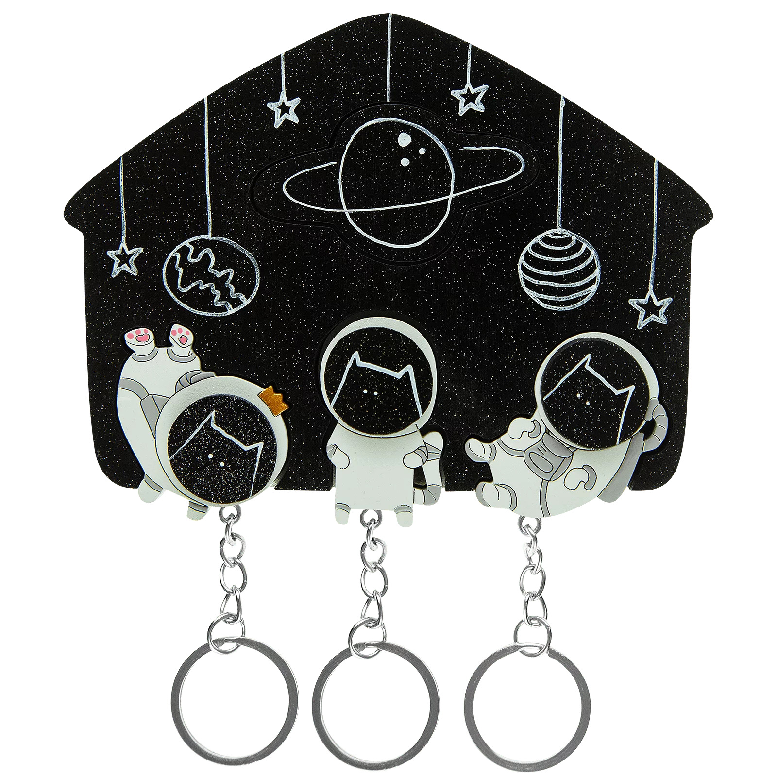 Ключница тройная Космокоты